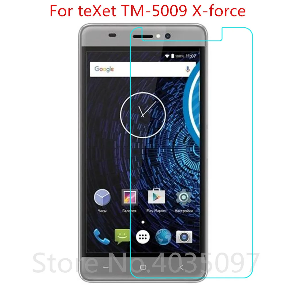 2.5D 9H закаленное стекло для teXet TM 5009 X force на телефон защитная пленка