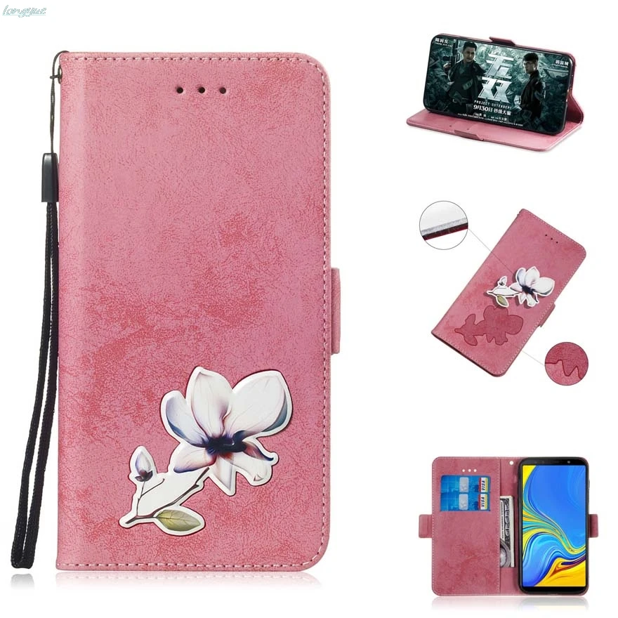 Флип чехол для samsung Galaxy A7 2018 SM A750GN/DS A750F кожаный A 7 A750F/DS s Funda|Чехлы-портмоне| |