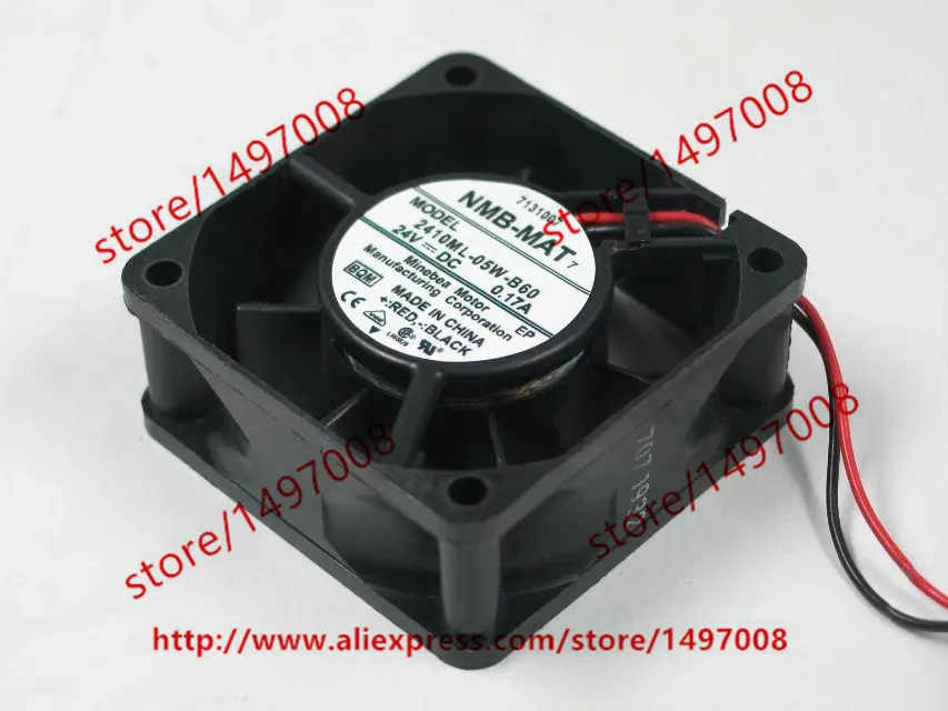NMB MAT 2410ML 05W B60 BQM DC 24V 0.17A 60X60X25mm Сервер вентилятор охлаждения|square fan|server fandc 24v fan |