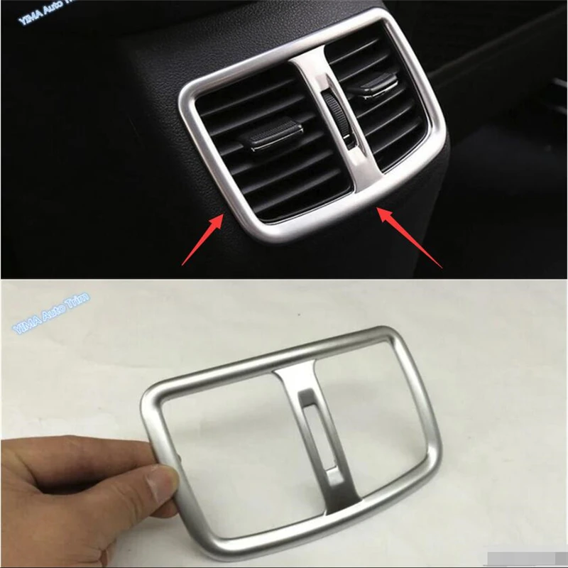 

Lapetus Car Styling Rear Seat Air Conditioner AC Outlet Vent Frame Cover Trim Fit For Hyundai Tucson 2016 2017 2018 ABS Interior