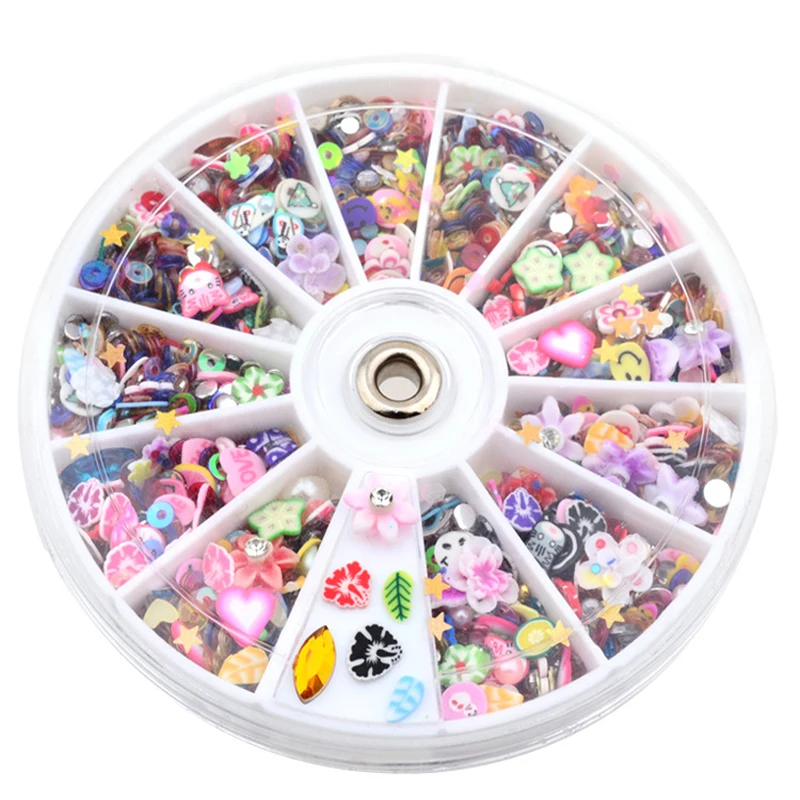 1 шт. разноцветные полимер блестки для дизайна ногтей стразы украшения