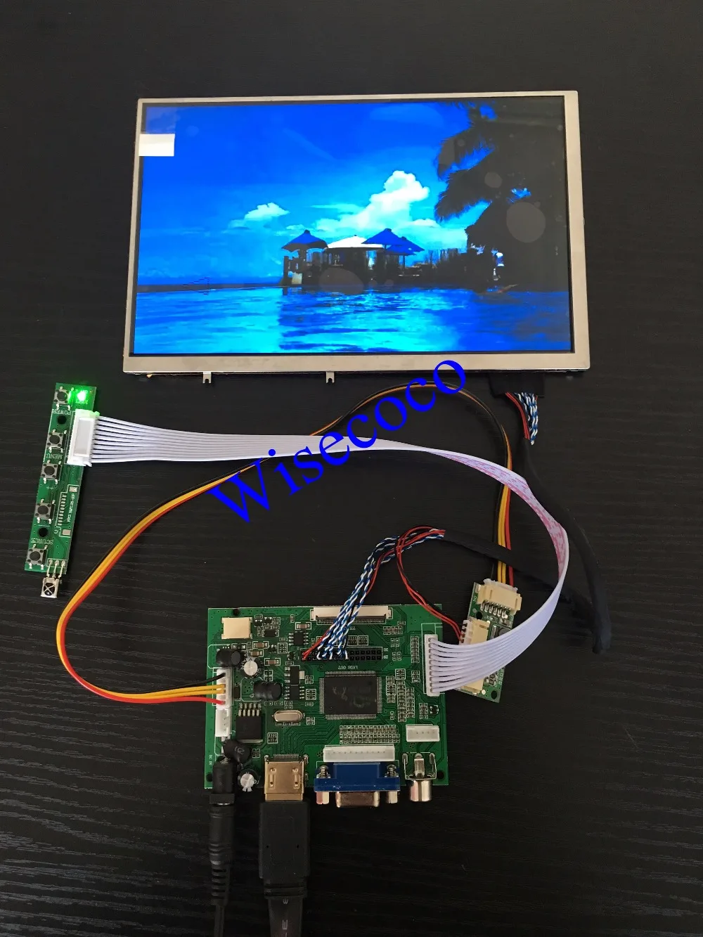 8,2 дюймов 1280*800 ips ЖК-дисплей монитор дисплей DIY комплект Raspberry Pi 3 2 1 HDMI VGA AV LVDS 40 контактов