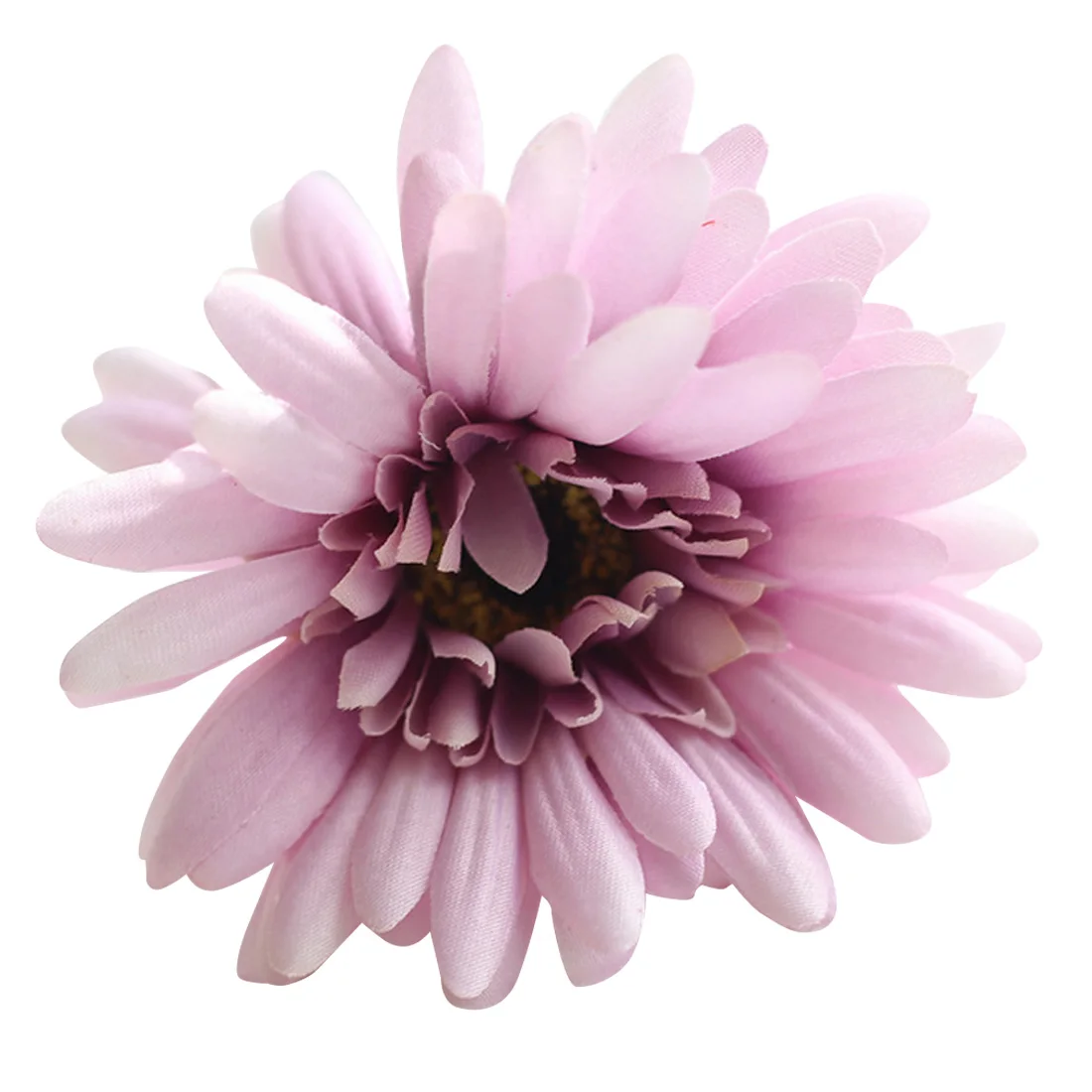 Light purple 20 цветов Венок мини голова искусственный цветок ромашки Подсолнух ручной работы букет цветов для свадебных украшений 55 см - Цвет: Light purple