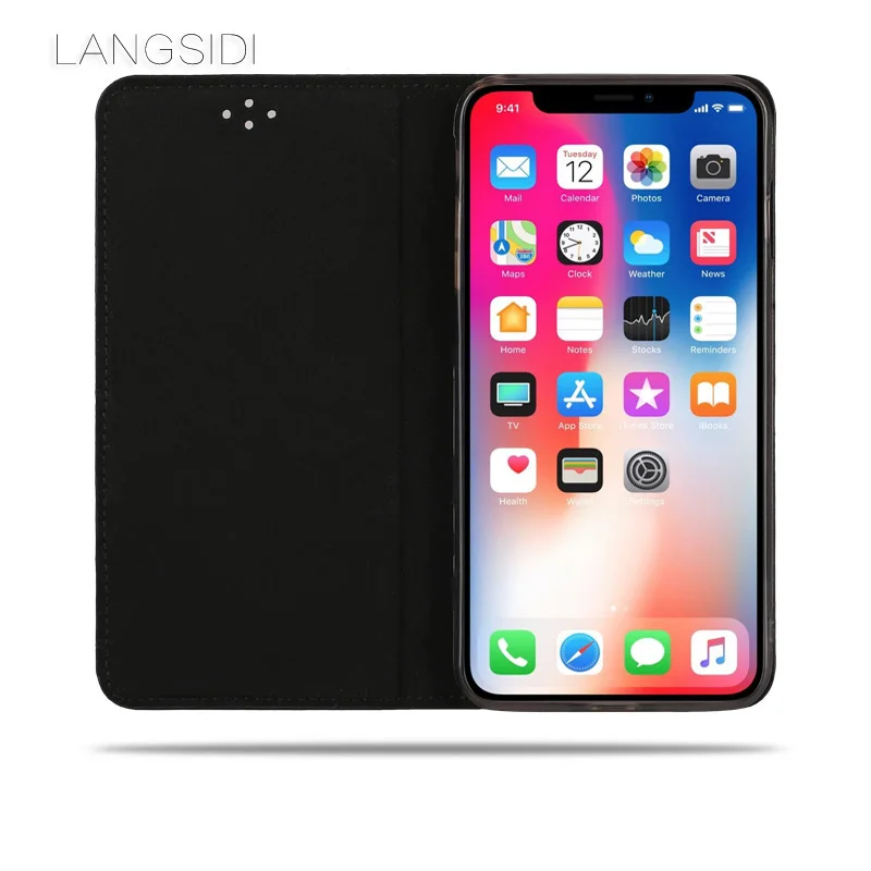 LANGSIDI Флип Все включено чехол для телефона iPhone X XS XSmax XR 6 7 8 8plus противоударный