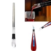 stainless steel frozen stick ice wine cooler chiller stick with wine pourer wine cooling stick cooler beer bar