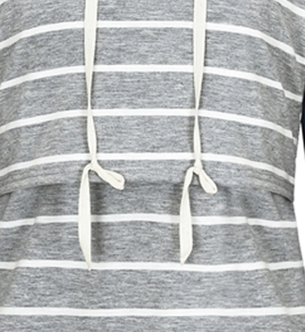 

Women Pregnant Blouse Nusring Maternity Long Sleeve Tops Splicing Stripe Tops Pregnancy Shirts Ropa Embarazada