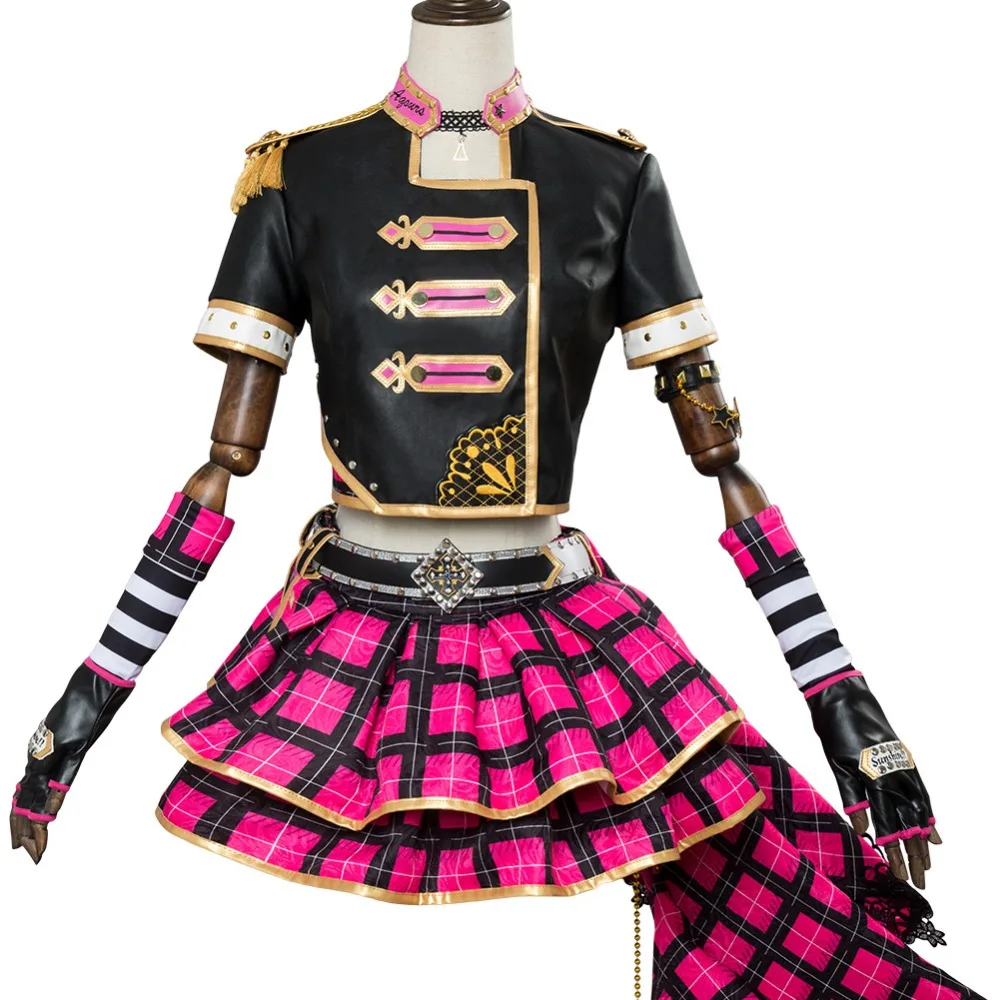 Love Live! Солнечный свет! Ruby Kurosawa Косплэй панк одежда в стиле рок Костюмы для косплея