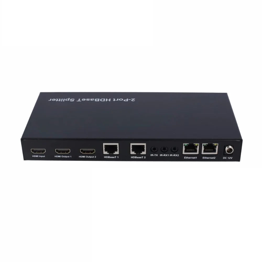 PUZHIJIE 4K Φ поддерживает POC RS232 100M Pass through 1x2 распределитель HDBaseT extender over cat5e/6 cable|Кабели