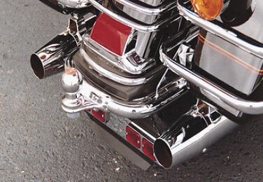 Мотоцикл хромированный трейлер Hitch с шариком для Harley Touring Road King Electra Glide FLHT FLHR FLTR FLT