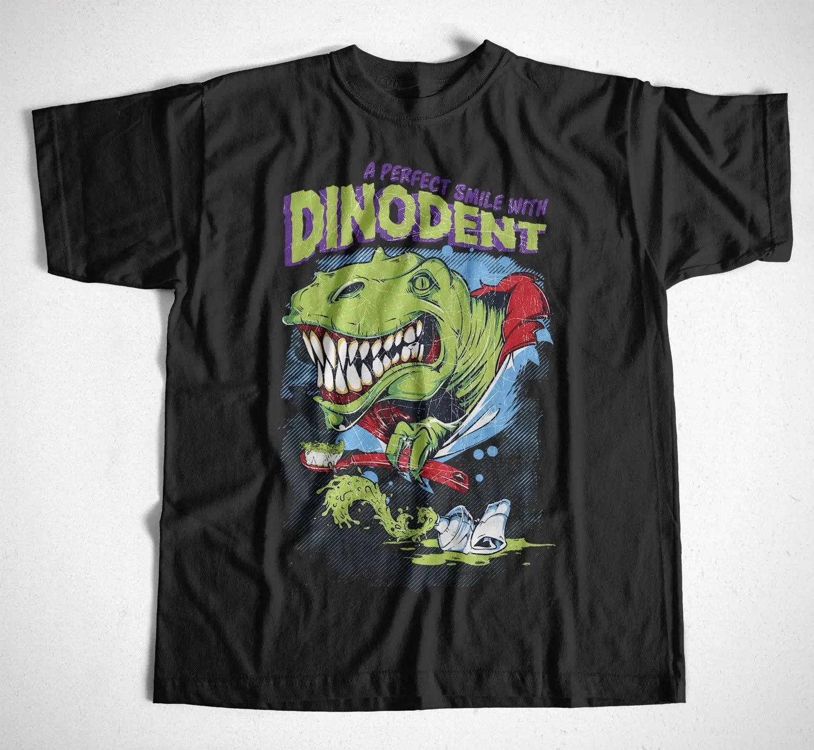 Футболка Dinodent s-xxxl dinino Zahnarzt Arzt T-Rex Juressic Park Comic с короткими рукавами модная летняя