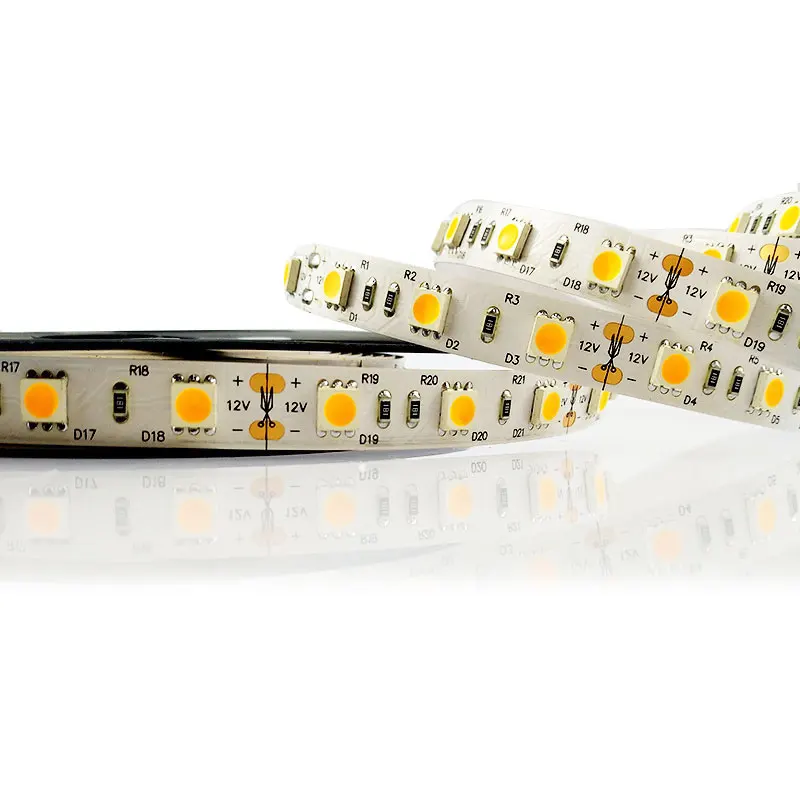 DC12V 5050 SMD Светодиодная лента 1 м светодиодный Гибкая ленточная лампа