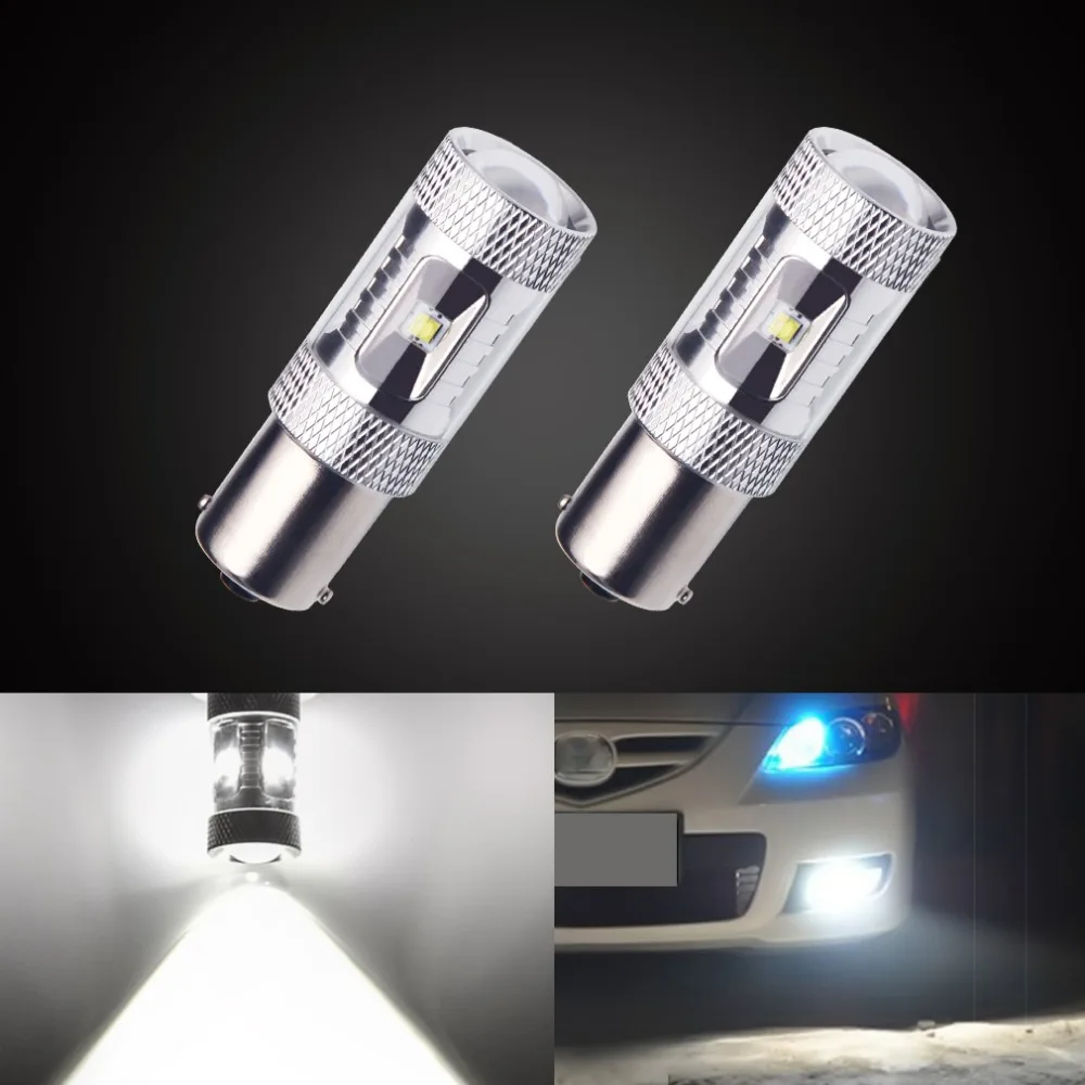 

2pcs 1156 BA15S 30W Auto Fog Tail Turn Chip LED S25 P21W Light R5W Bulb Lamp parking Reserve Lights car light source