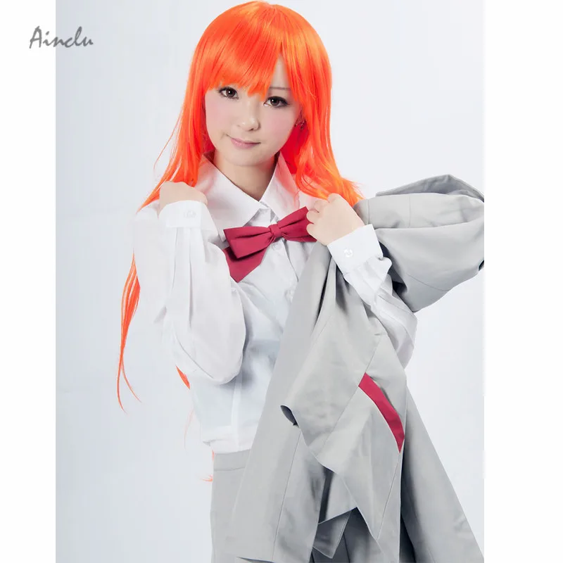Ainclu Бесплатная доставка Аниме продукт Bleach Kuchiki Rukia Школьная форма Косплей Костюм