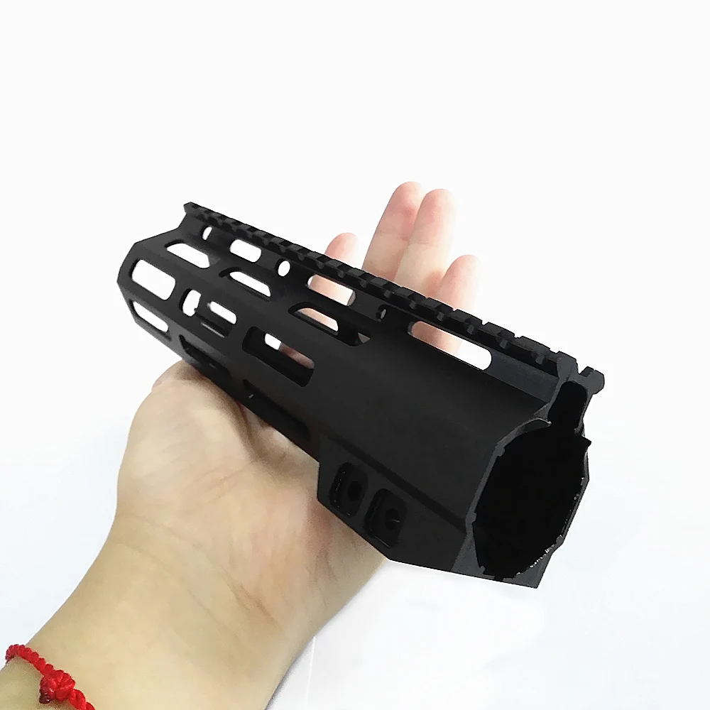 AR15 M-Lok Mlok " 9" 1" 12" 13," 15" 1" 19" тонкий свободный поплавок M-LOK рукоятка винтовка прицел крепление со стальной гайкой