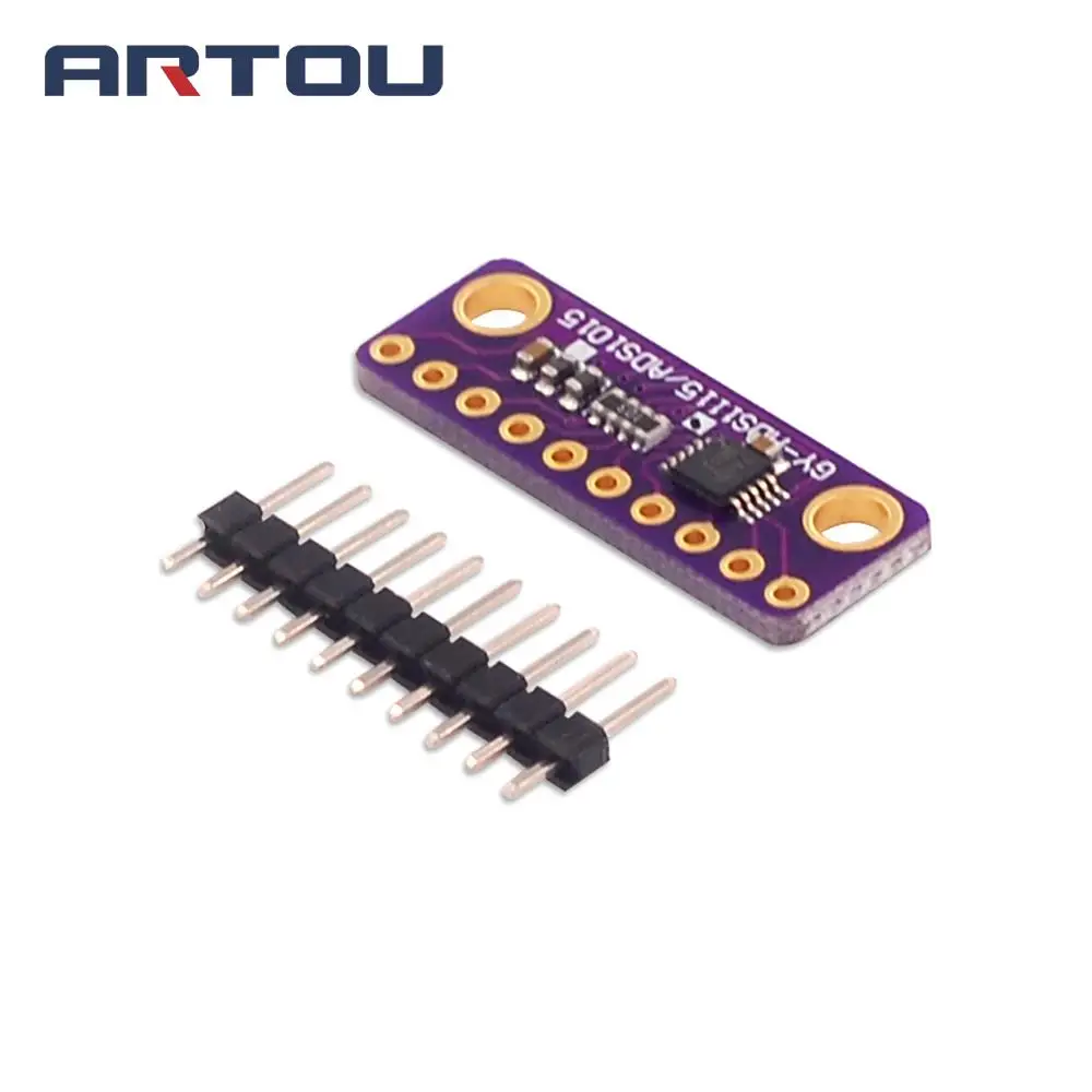 I2C ADS1115 16 бит ADC 4 канальный модуль с программируемым усилителем 2 0 В до 5 для Arduino