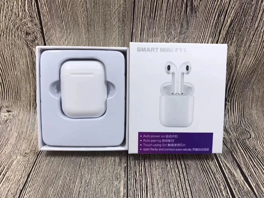 100 шт. Pop Up Window F11 TWS беспроводные наушники 5 0 Bluetooth Беспроводная гарнитура PK i11 I12 I9 i10