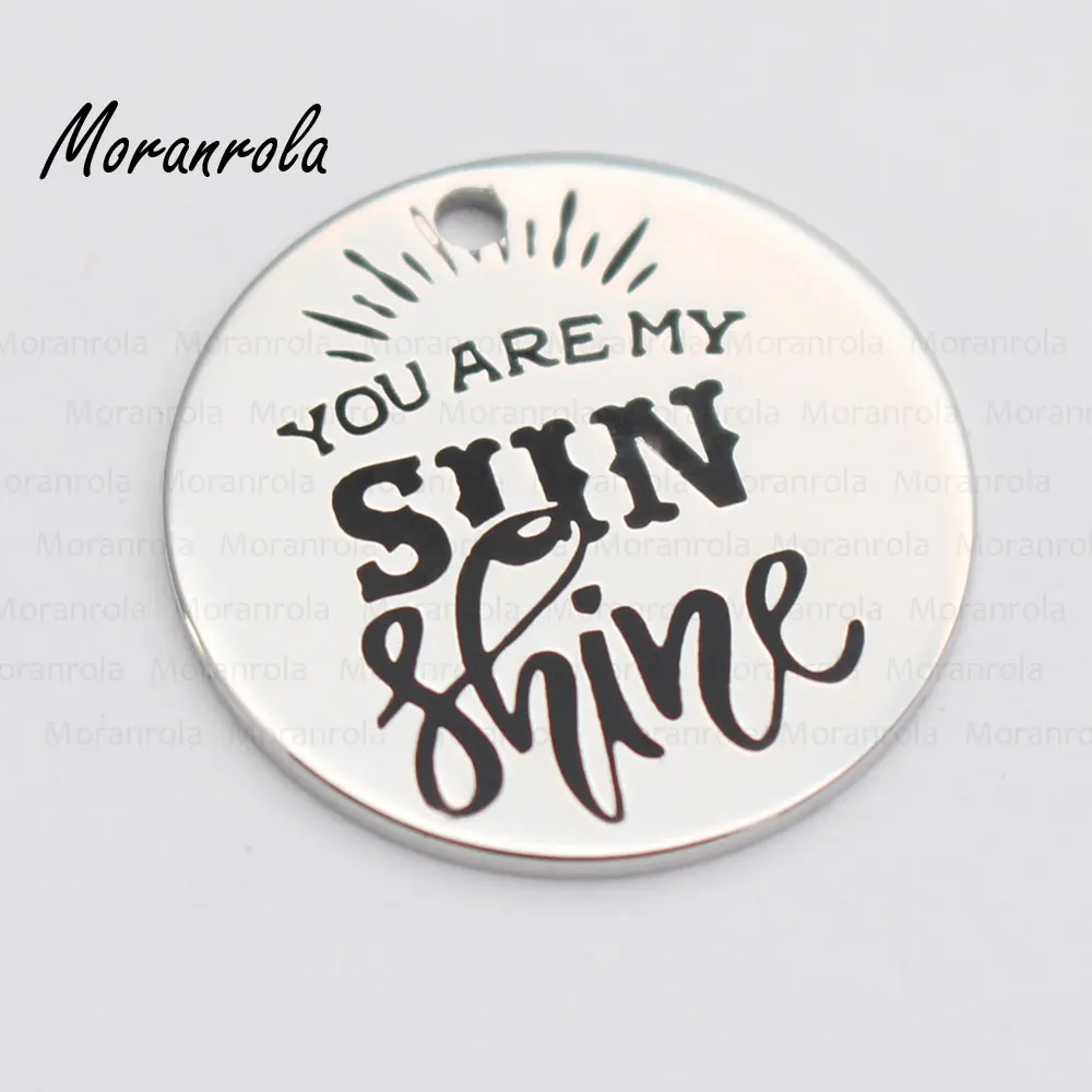Новинка! медное ожерелье-брелок с надписью You Are My Sunshine очаровательное ювелирное