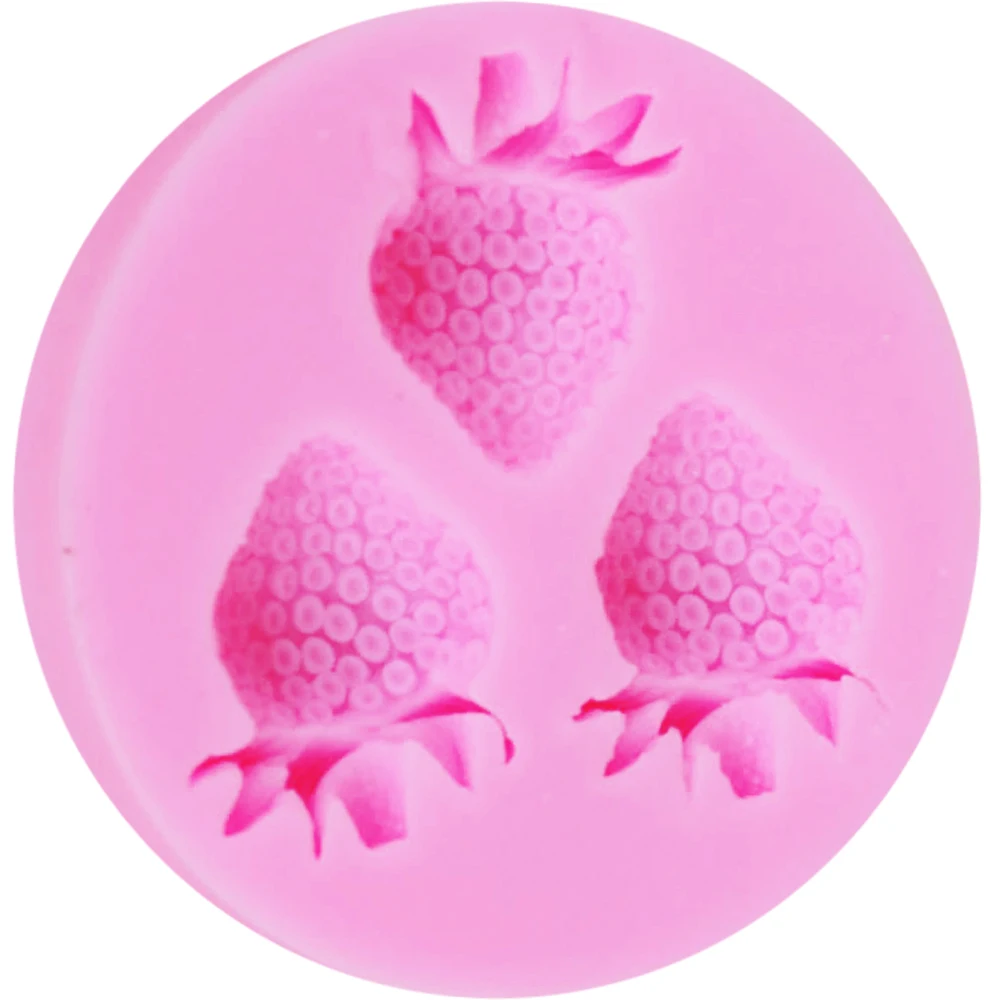 Kaymiklee M056 Новый Еда Класс силиконовые Прекрасный Клубника помадка торт sugarcraft