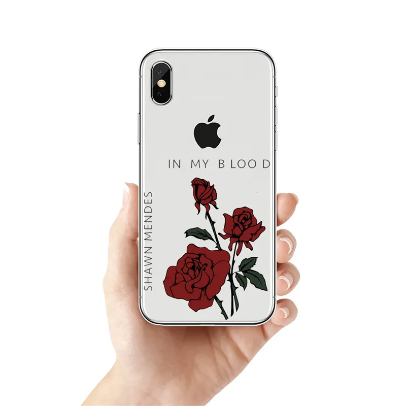 TPU Шон Мендес в моей крови Молодежные caso de телефоны para o iphone X XR XS Max 8 7 6S плюс 5S Чехлы de телефоны Borda Fundas Coque - Цвет: TPU