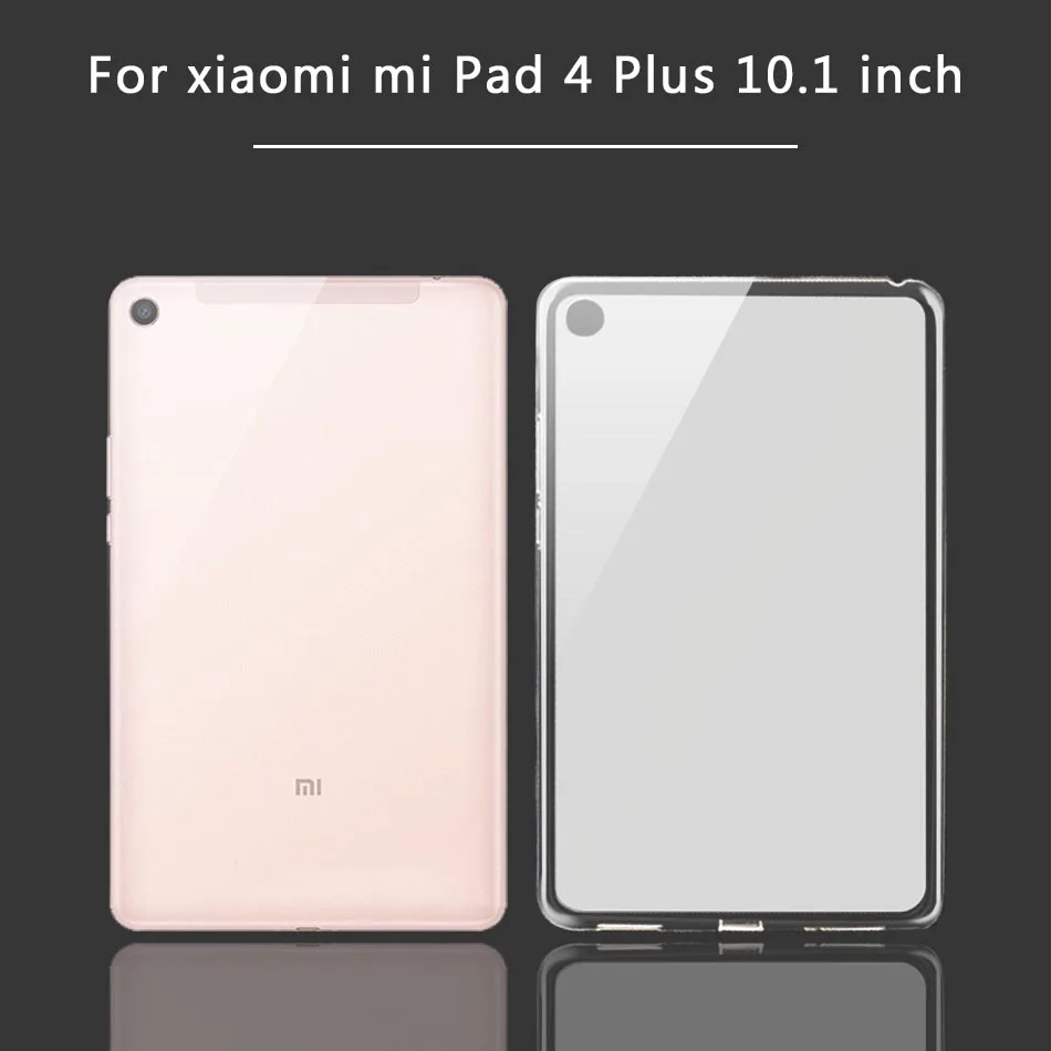 For miPad 4plus 10 KiKiss ТПУ силиконовый чехол для Xiao mi Tablet mi Pad 4 3 2 1 8,0 mi Pad 4 Plus 10,0 ультра тонкий прозрачный мягкий Tab Чехол - Цвет: For miPad 4plus 10