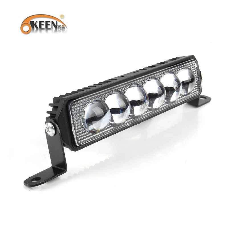 

OKEEN 12W White motorcycle headlights Moto Spotlight slim led bar Waterproof 12V Driving Spot Lights Fog drl Lamp Bulb