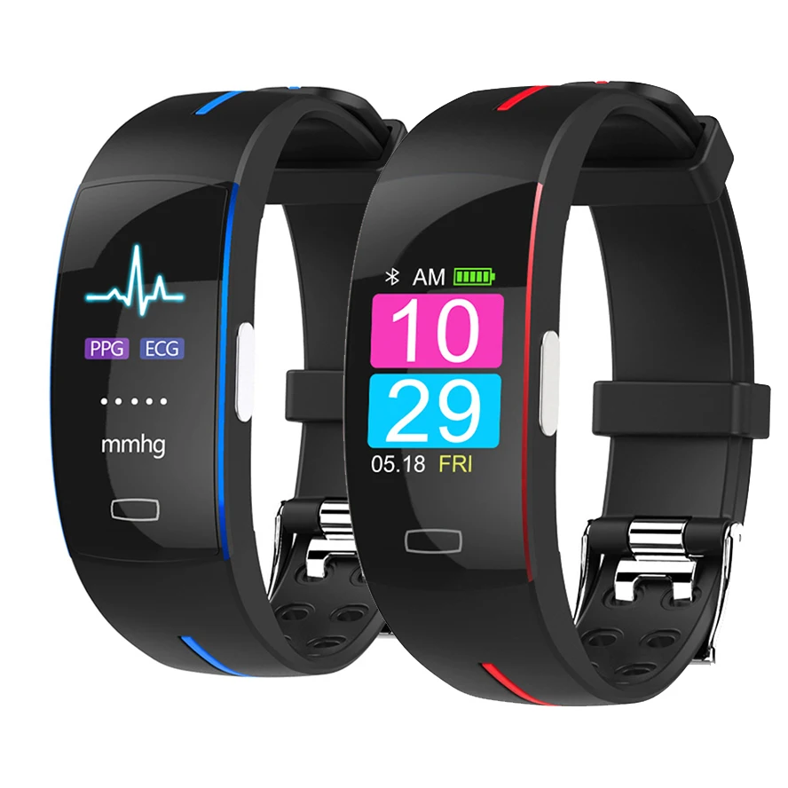 NEW AIHAI H66plus blood pressure wrist band heart rate monitor PPG ECG smart bracelet P3 C sport watch fitness tracker wristband color screen smart band bracelet ecg heart rate blood pressure exercise step wrist band sports watch for android ios wrist band