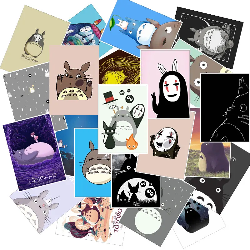 25 Pcs/Lot Japanese Movie My Neighbor Totoro Cute Stationery Stickers For Car Laptop Notebook Luggage Decal Fridge Skateboard | Игрушки и