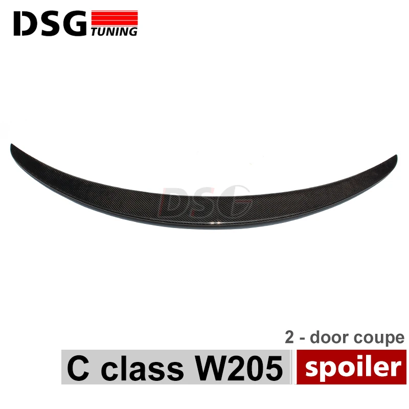 A205 C205 углерода Волокно задний багажник спойлер загрузки для Mercedes C Class w205 2 Дверные