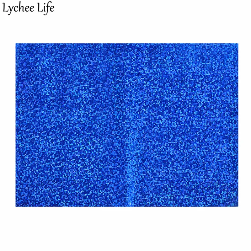 Lychee Life A4 голографическая Синтетическая кожаная ткань цветная искусственная ткань DIY Ручная работа швейная одежда аксессуары