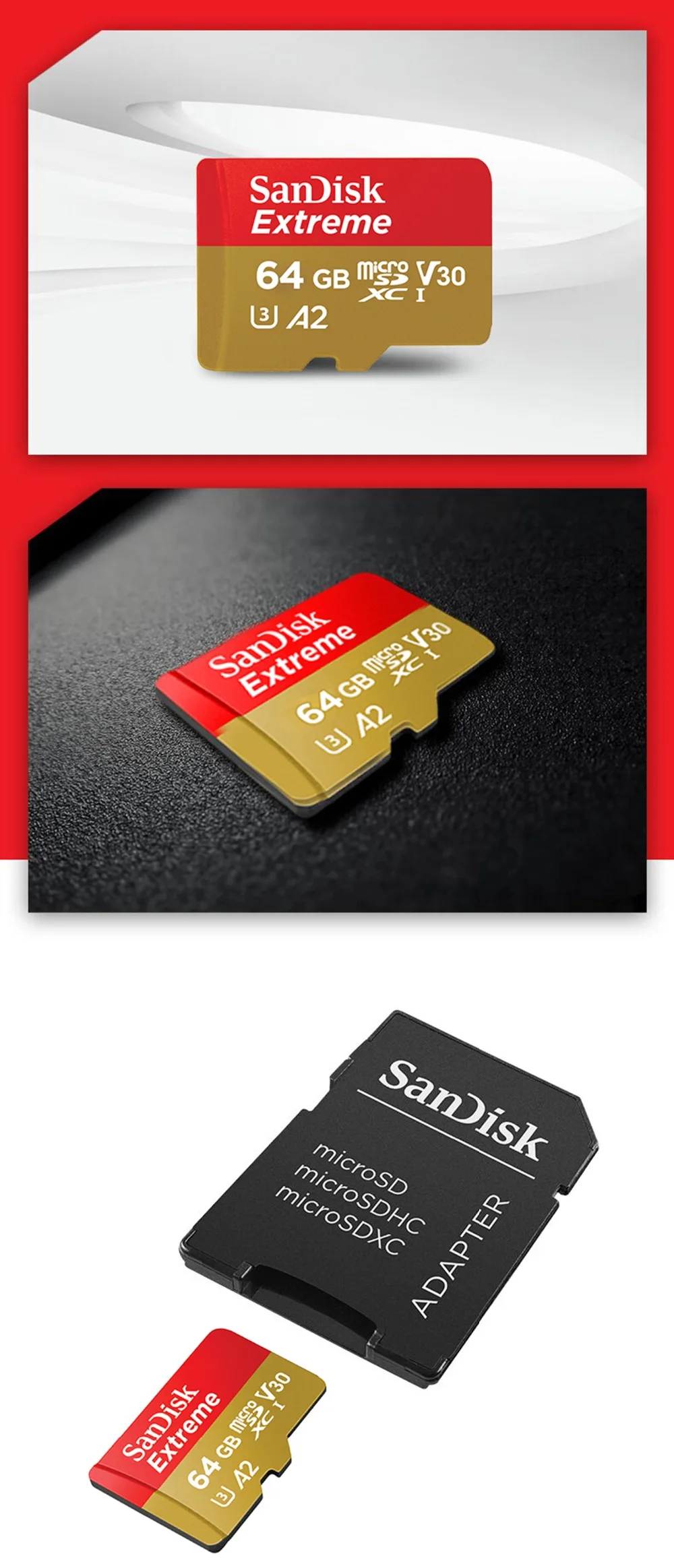 Sandisk Экстрим Плас микро sd карты A2 U3 V30 64 Гб 128 ГБ 256 Гб карта памяти 160 МБ/с. Class10 TF флеш-карта mecard micro sd карт