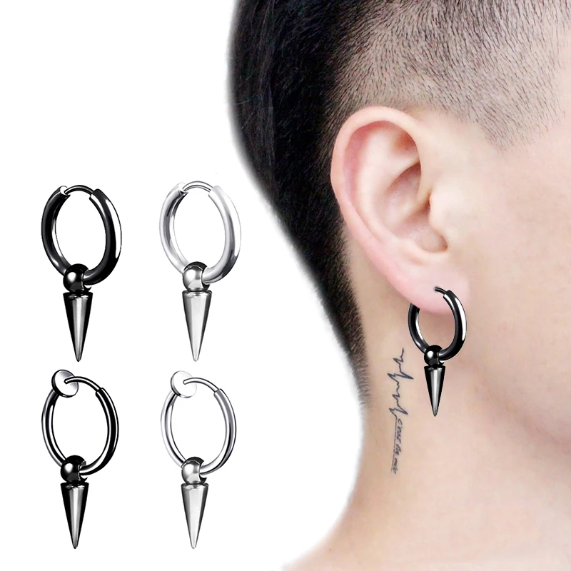 1 шт. корейский Стиль стержня уха Конус кулоном женское колье для мужчин Модная