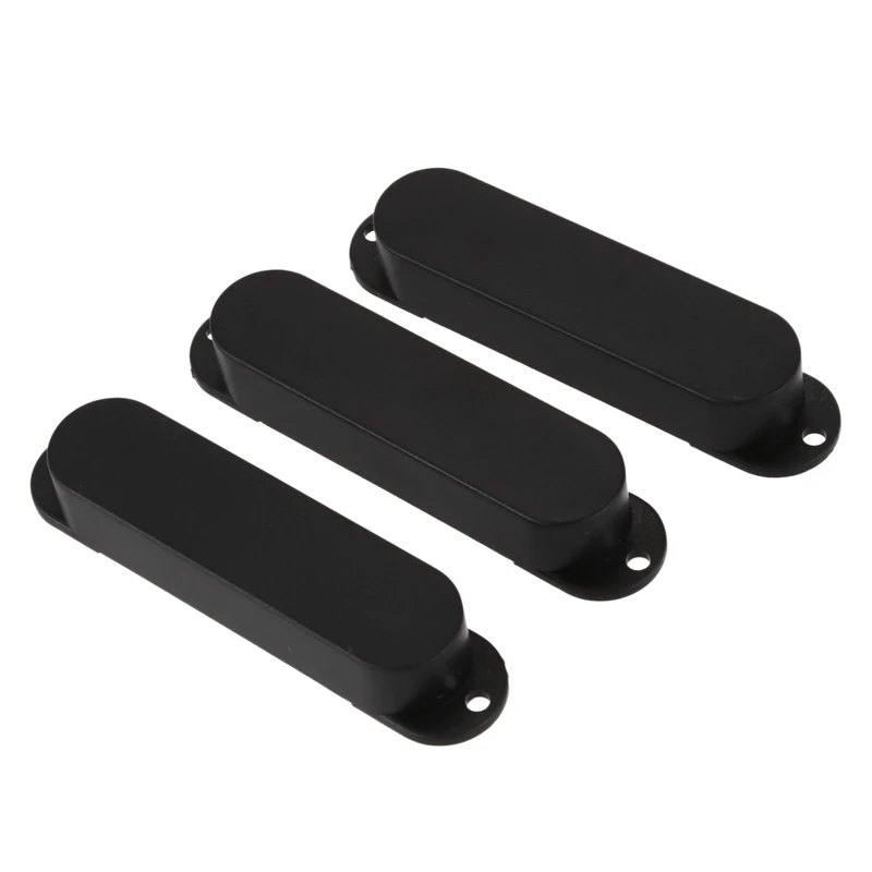 Set Of 3 Ply Black 11 Hole Guitar Pickguard Strat Backplate Pickup Covers Knobs Tips Parts &amp Accessories-No Holes | Спорт и
