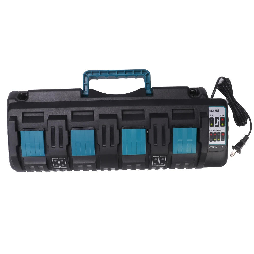 Устройство для быстрой зарядки с 4 портами Makita DC18SF 14 В 18 в литий ионный ток 4A