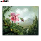 DIY 3D Алмазная мозаика радужные цветы полная круглая Алмазная вышивка крестиком животное полная квадратная Алмазная картина колибри