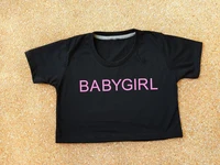 skuggnas new arrival babygirl crop top babygirl t shirt women crop top fashion tumblr cropped t shirt aesthetic clothing