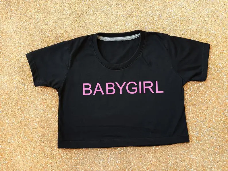 Skuggnas Новое поступление укороченный топ Babygirl футболка babygirl женский модная