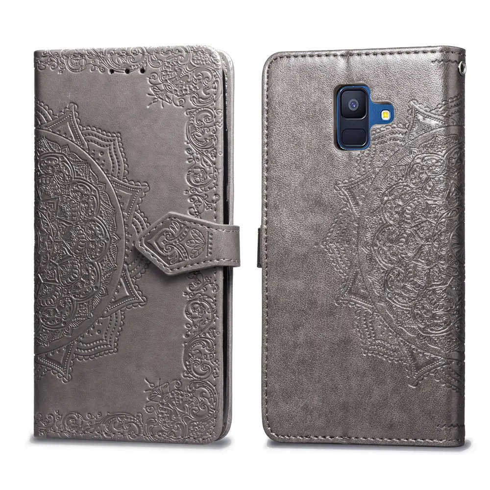 MRELF кошелек чехол для Samsung Galaxy A6 2018 кожаный телефона сумка Filp Coque