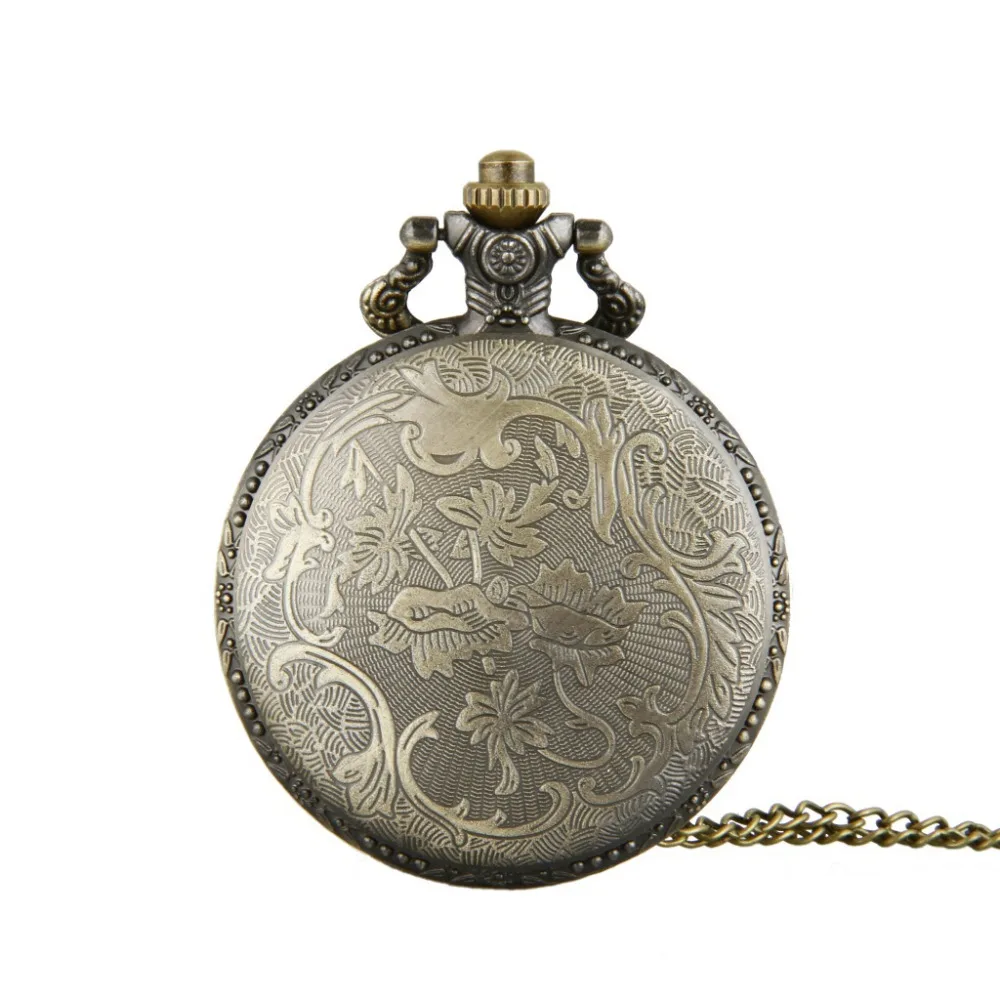 

Retro New Bronze Air Force Eagle Stars Quartz Antique Pendant Chain Pocket Watch for Men and Women Antique Watch