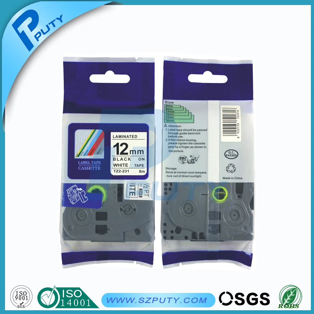 Tze131 Tze-131 12mm Compatible For Brother P touch Tze Label Tape Cartridges tze 131 tz131 Tz Tz-131 | Компьютеры и офис