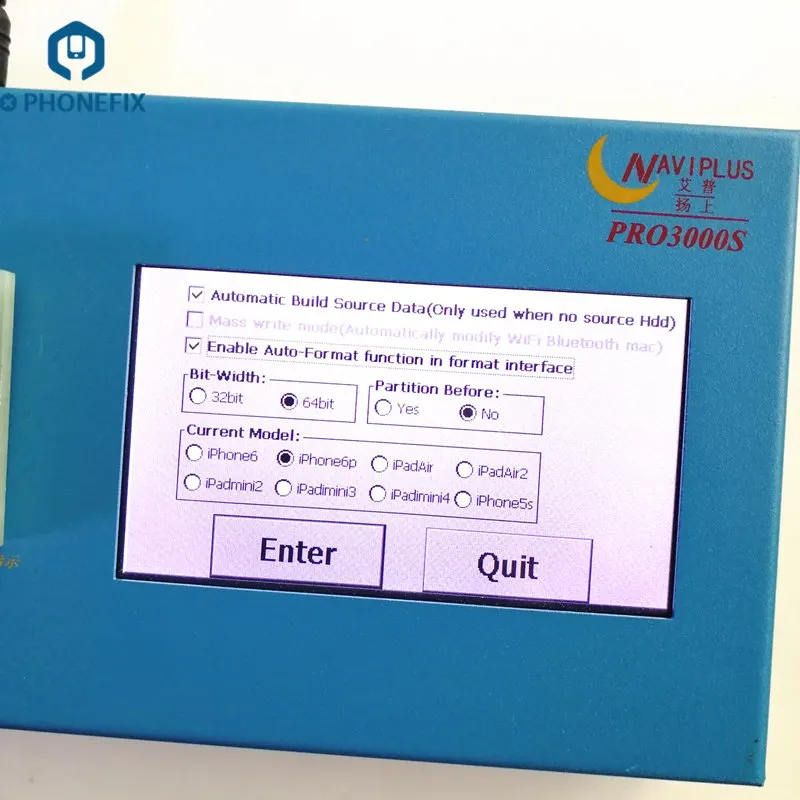 Программатор PHONEFIX Naviplus PRO3000S NAND Pro 3000S HDD инструмент для чтения записи и ремонта
