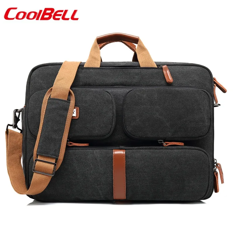 Coolbell 17 дюймов Большой Вместительный мужской рюкзак для ноутбука сумка на плечо С