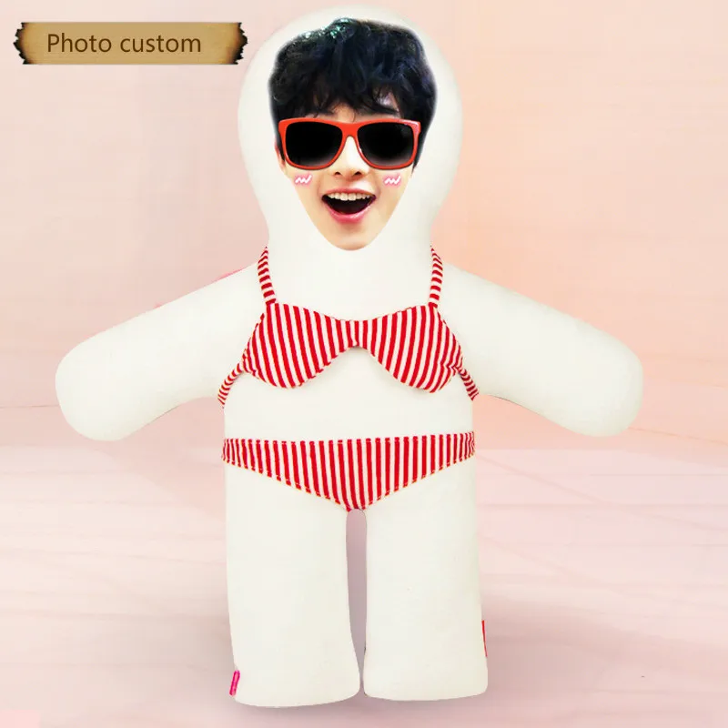 Подушка для бикини на заказ с фотографией гуманоидная сделай сам подарок кукла