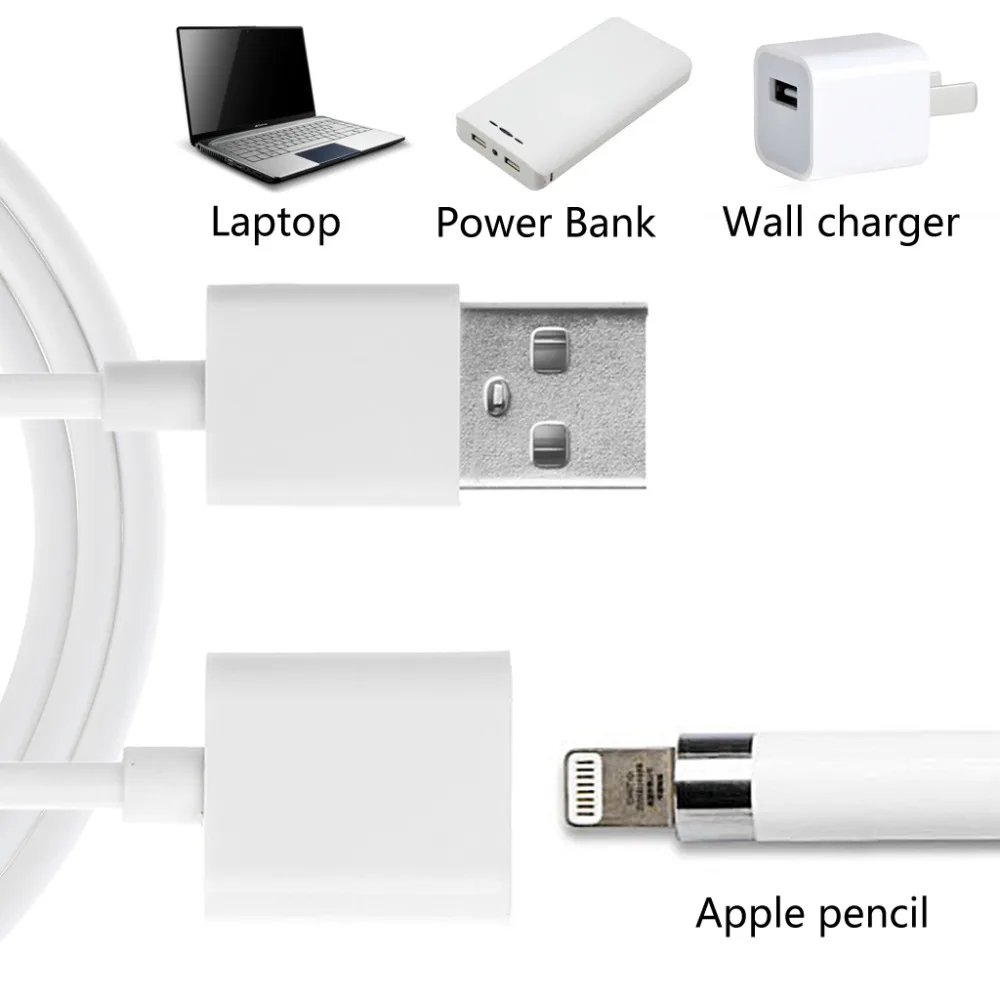 1 м USB-адаптер для зарядки шнур зарядного устройства Apple iPad Pro Pencil iPencil | Электроника
