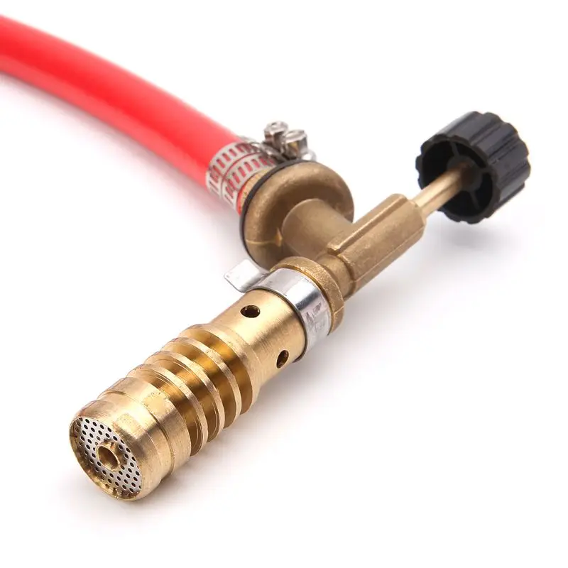 

High Quality Gas Self Ignition Turbo Torch With Hose Solder Propane Welding For Plumbing Air Conditioning