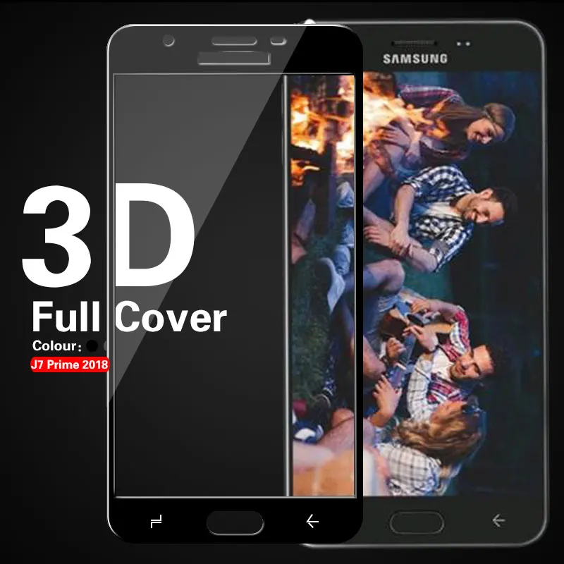 Красочные рамки 3D для защиты от солнца стеклянная пленка Samsung Galaxy J4 + плюс J4Plus J6
