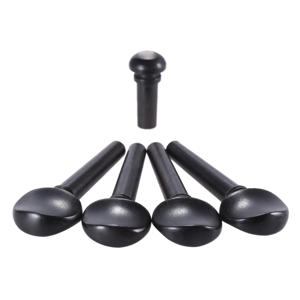 Горячая 1/8 1/4 1/2 3/4 4/4 1/10 1/32 Размеры скрипка из черного дерева Колки Endpin Набор Замена