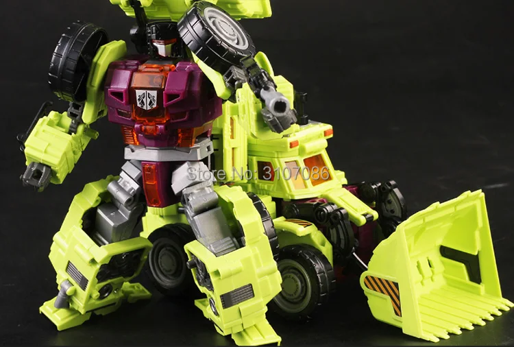 NBK Devastator бульдозер скраппер гравитационный крюк строитель GT Devastator KO трансформация Инженерная фигурка игрушки