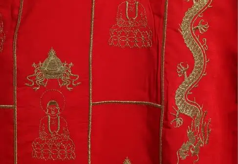 Индивидуальный стиль тысяча будд искусственная вышивка дракон унисекс кожа |