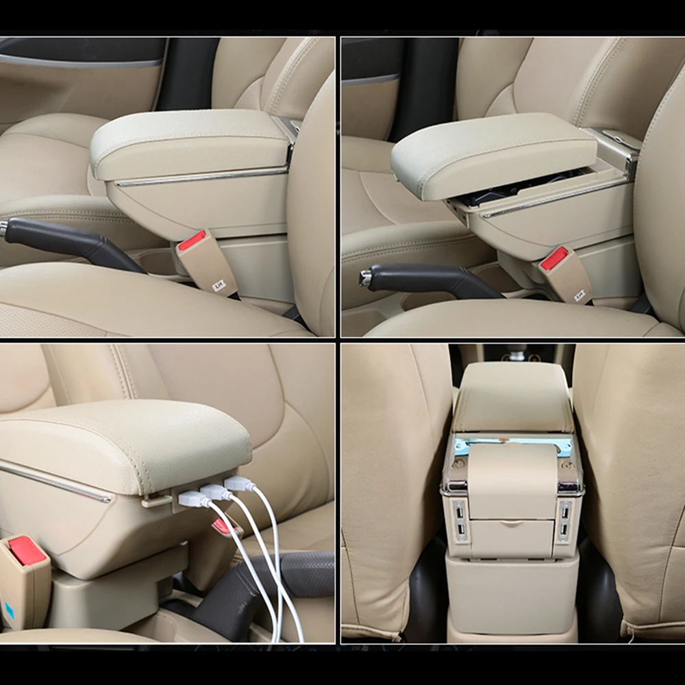 Для Toyota Yaris L Vios FS 2014 до 2018 автомобиль подлокотник с разъемом Usb коробка центр для