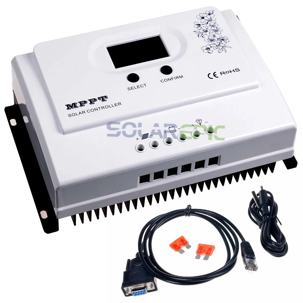 20A MPPT Контроллер заряда для фотоэлектрических систем и 12 V/24VDC Максимальная PV 150V USB